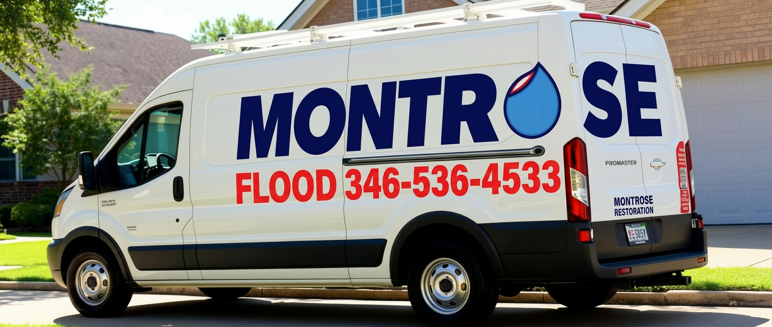 Montrose Flood Damage & Restoration branded service van